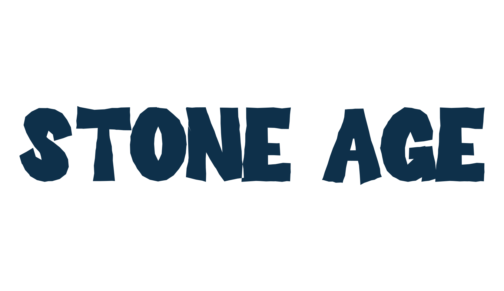 Stone Age, cartoon font preview
