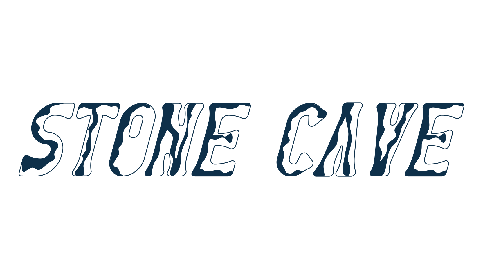 Stone Cave, fancy decorative font preview