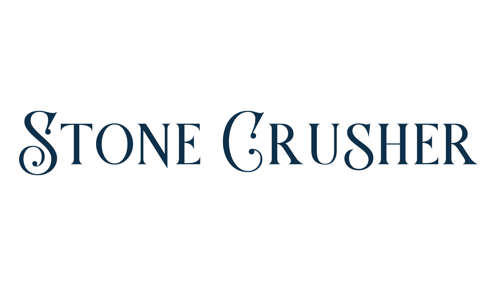 Stone Crusher, retro font preview