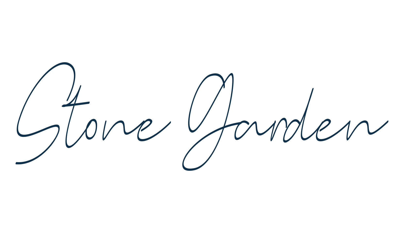 Stone Garden, script handwritten fancy decorative calligraphy font preview