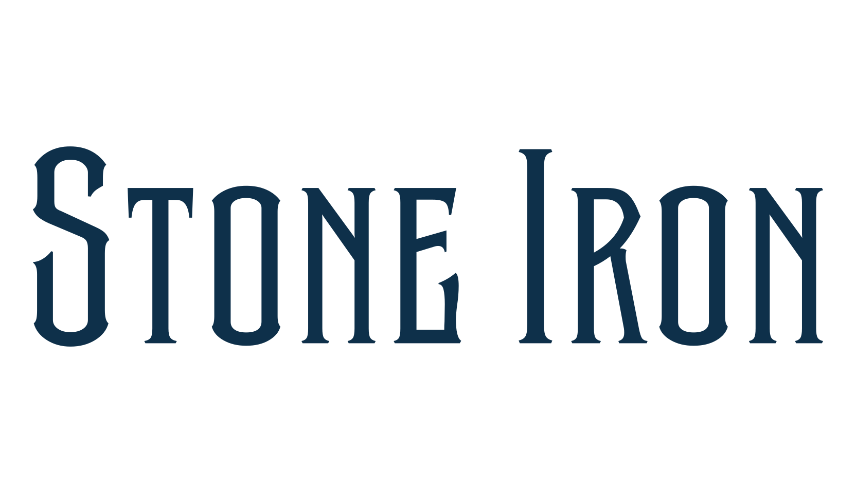 Stone Iron, retro font preview