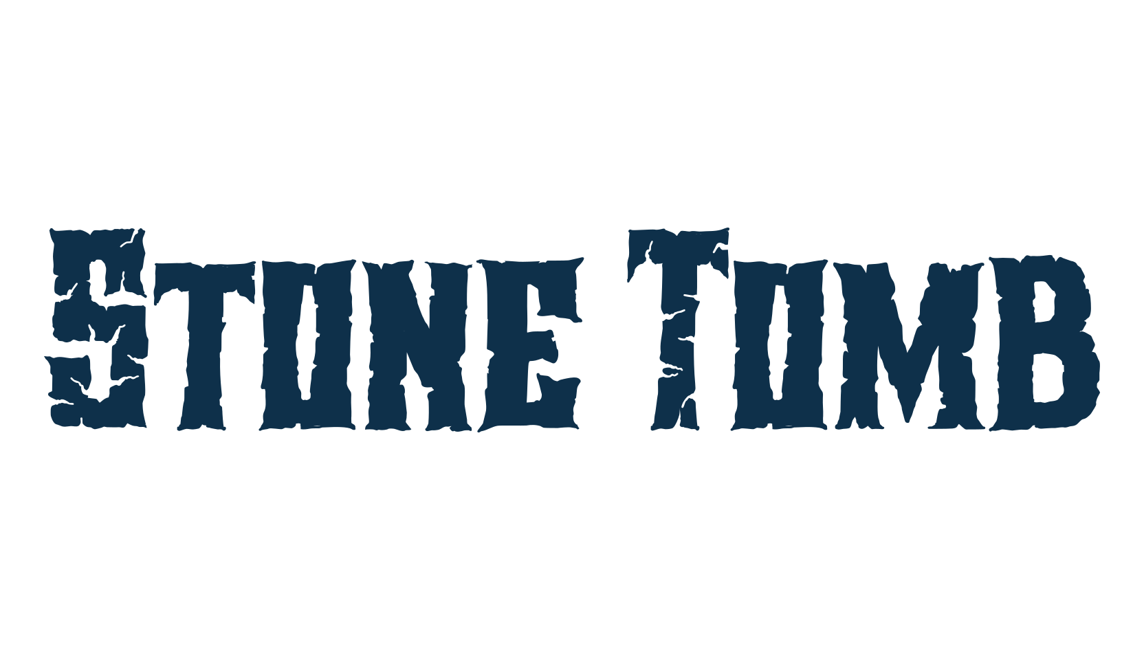 Stone Tomb, display market font preview