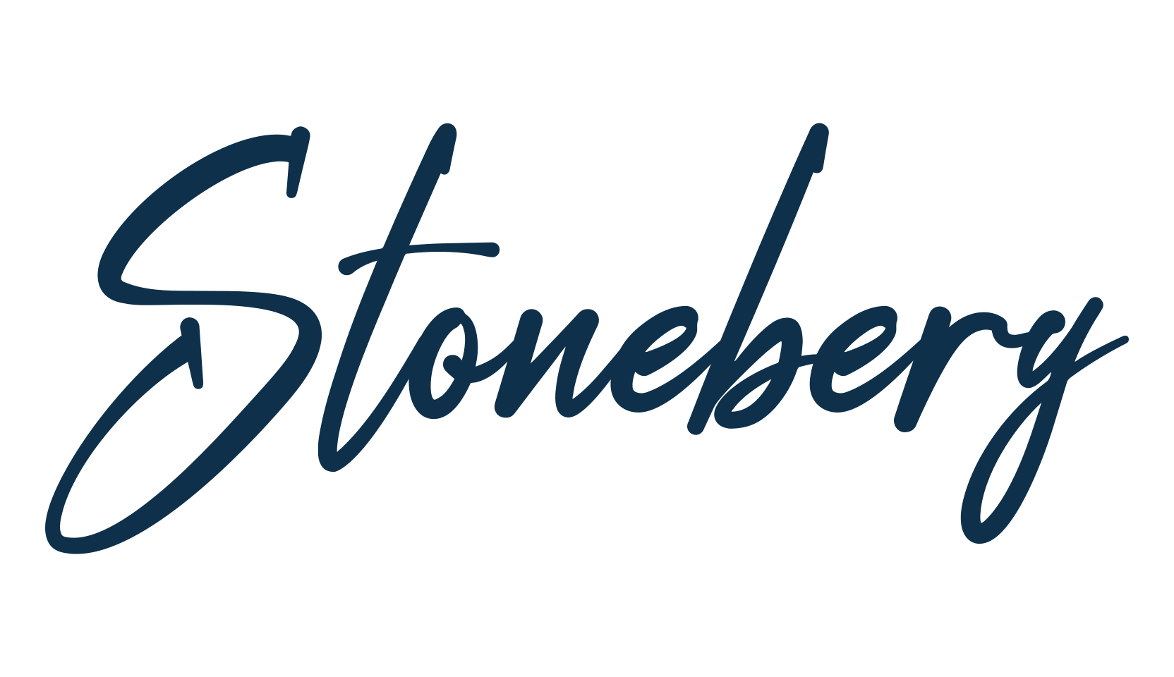 Stoneberg, script handwritten fancy decorative calligraphy font preview