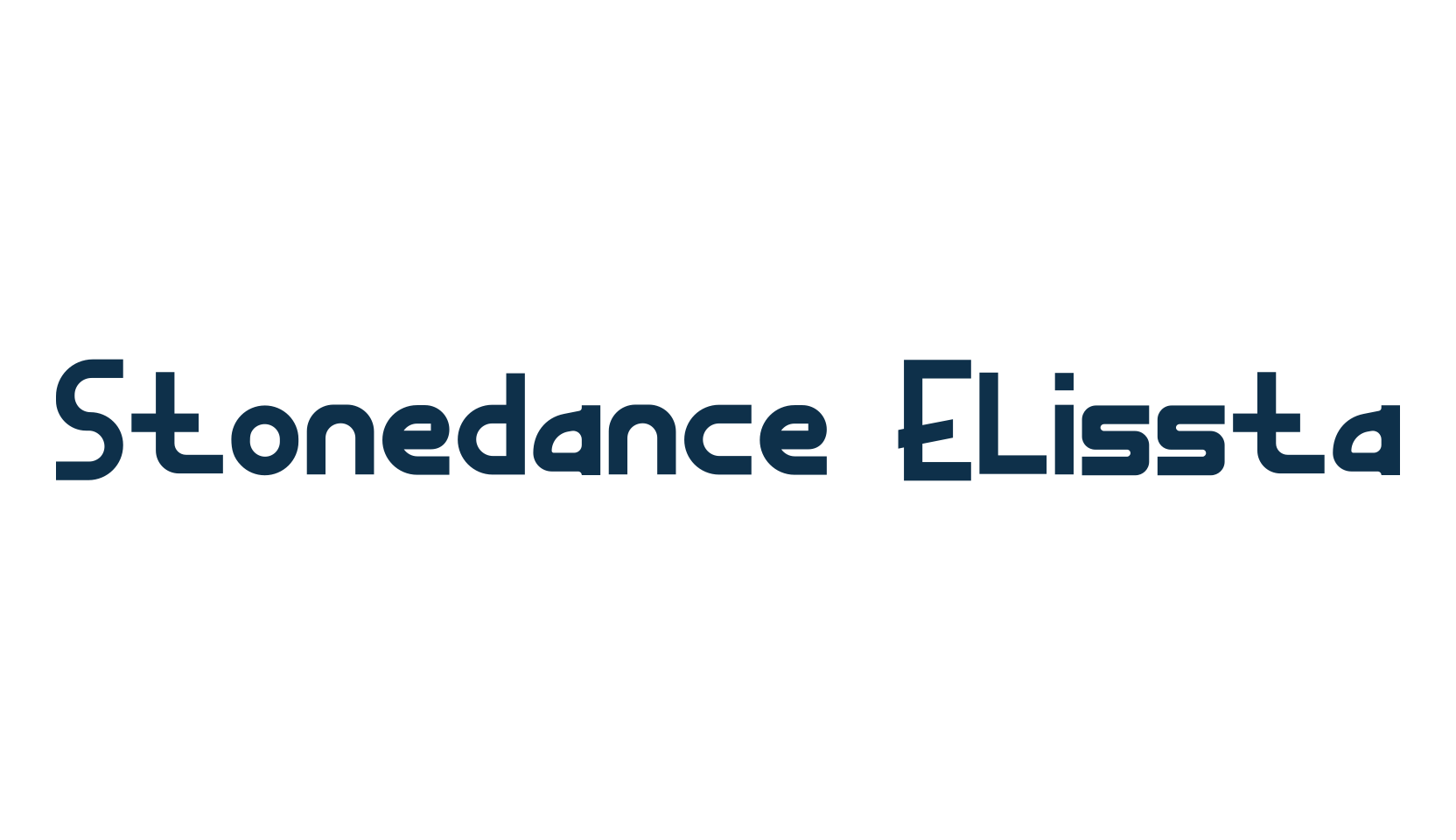 Stonedance Elissta, fancy various basic font preview