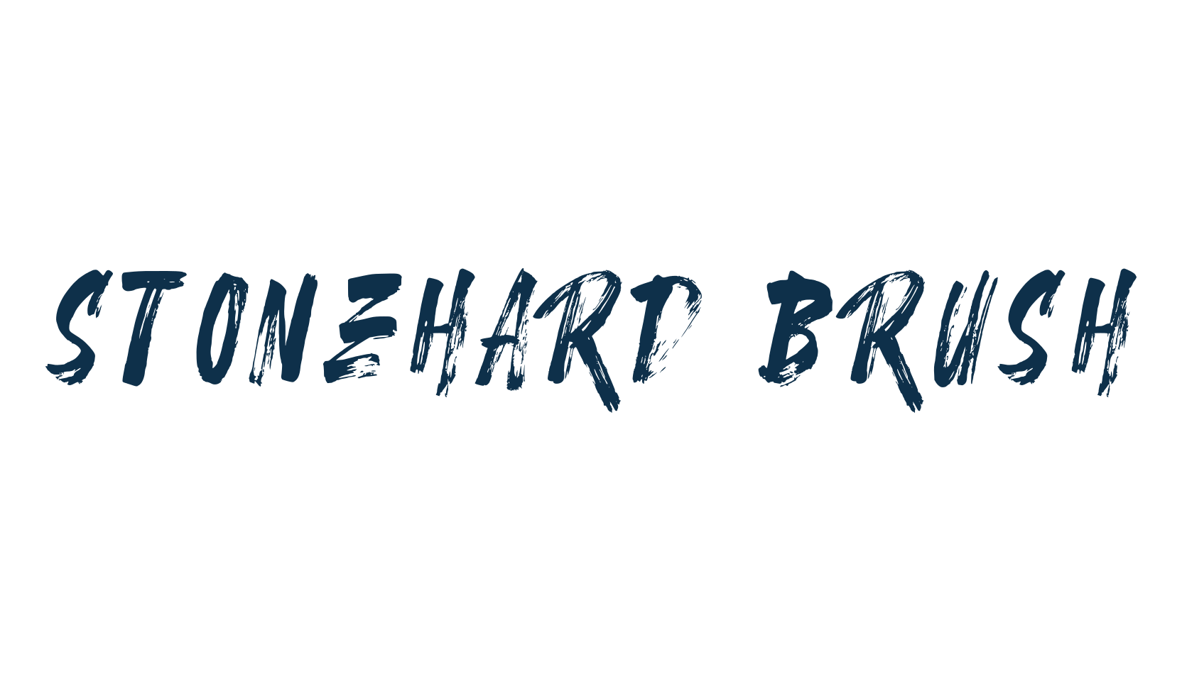 Stonehard Brush, script brush fancy decorative calligraphy font preview