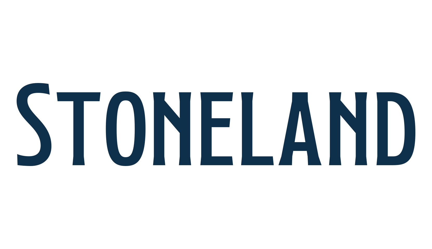 Stoneland, fancy retro decorative font preview