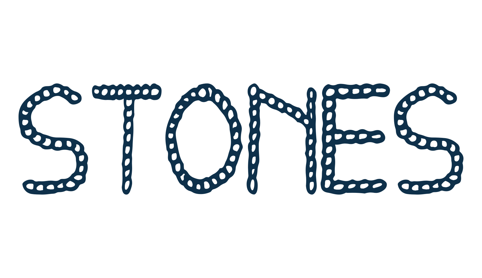 Stones, decorative font preview