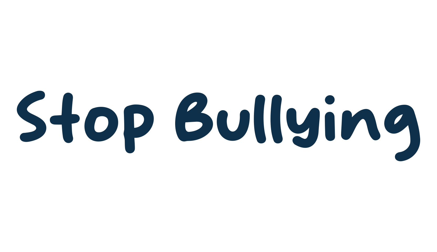 Stop Bullying, fancy cartoon decorative font preview