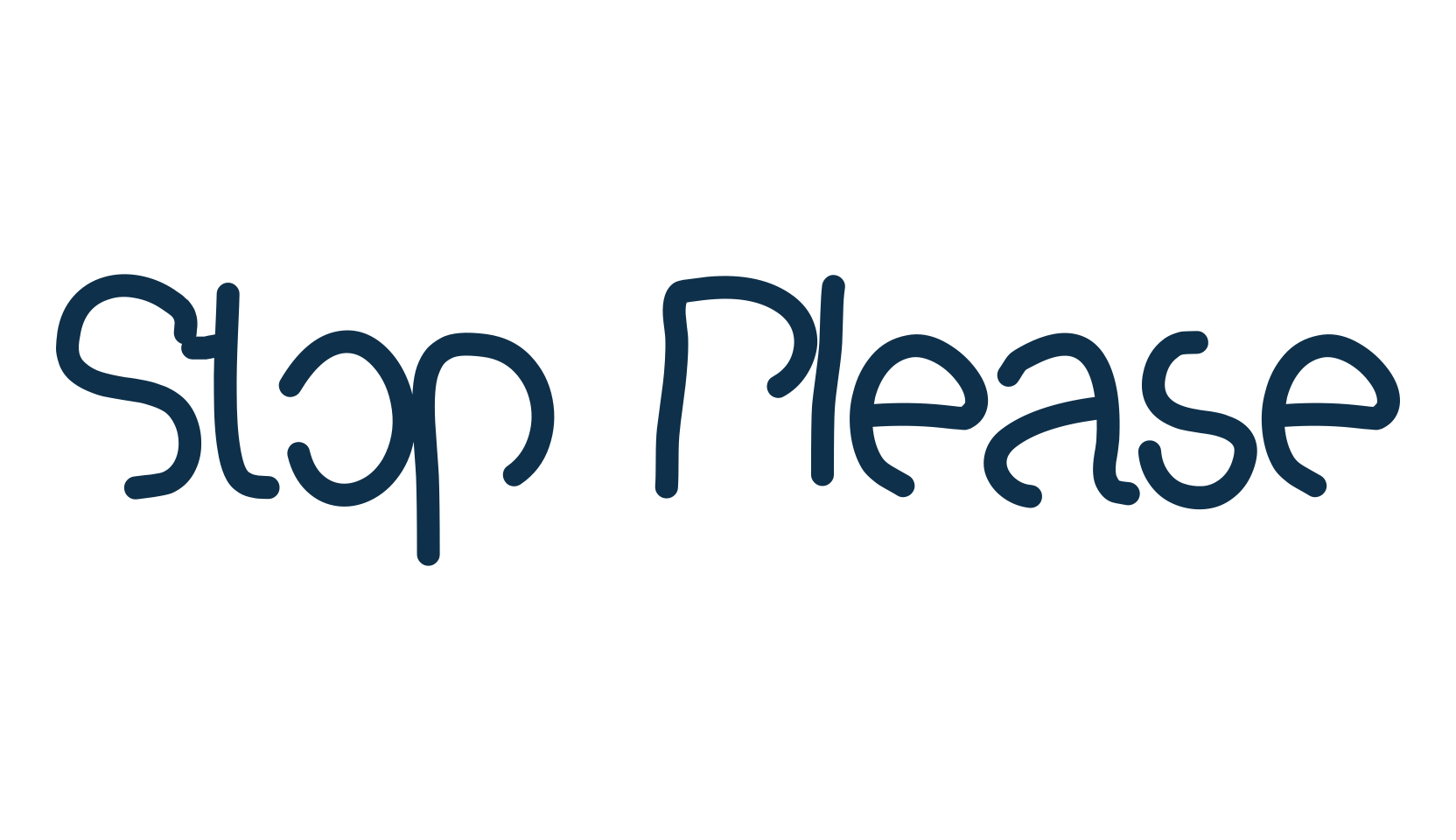 Stop Please, script handwritten fancy decorative calligraphy font preview