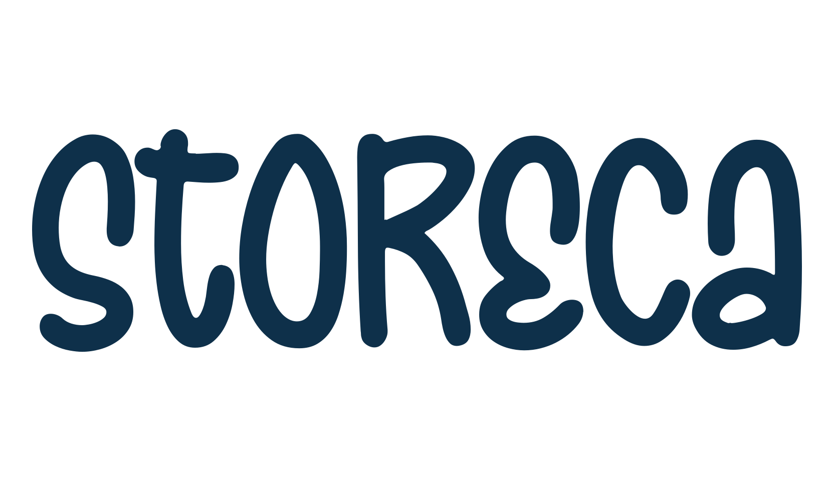 Storeca, cartoon font preview