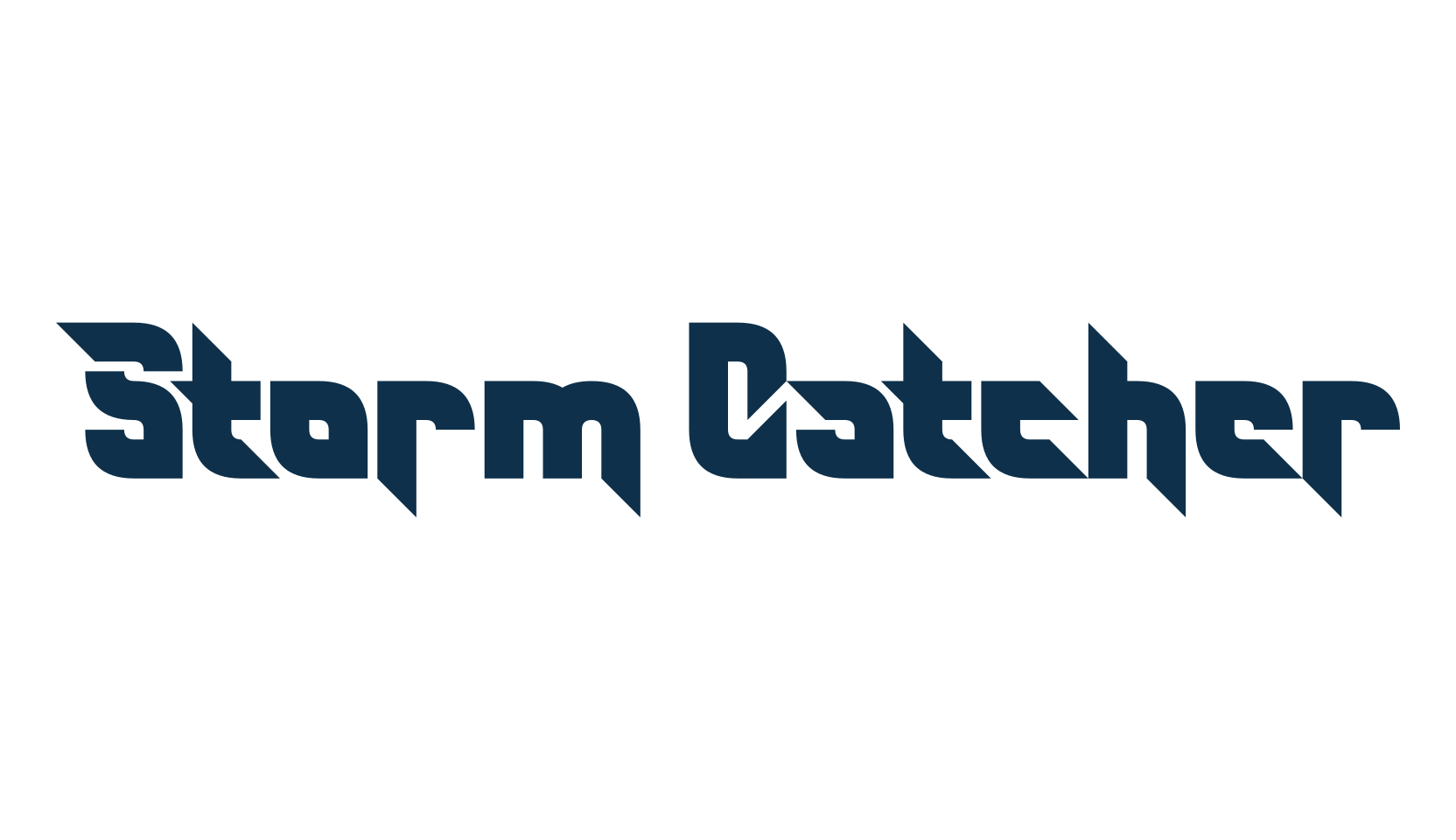 Storm Catcher, techno sci-fi font preview