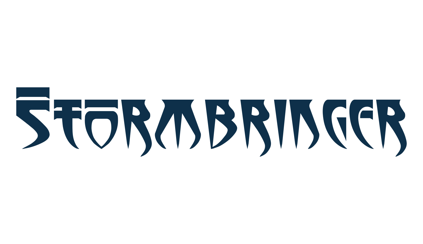 Stormbringer, modern font preview