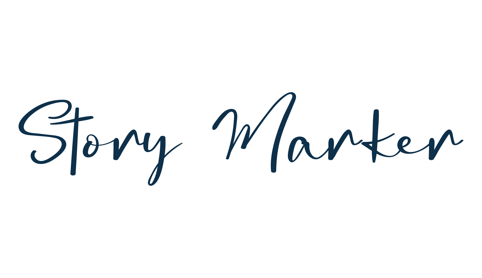 Story Marker, script handwritten fancy decorative calligraphy font preview