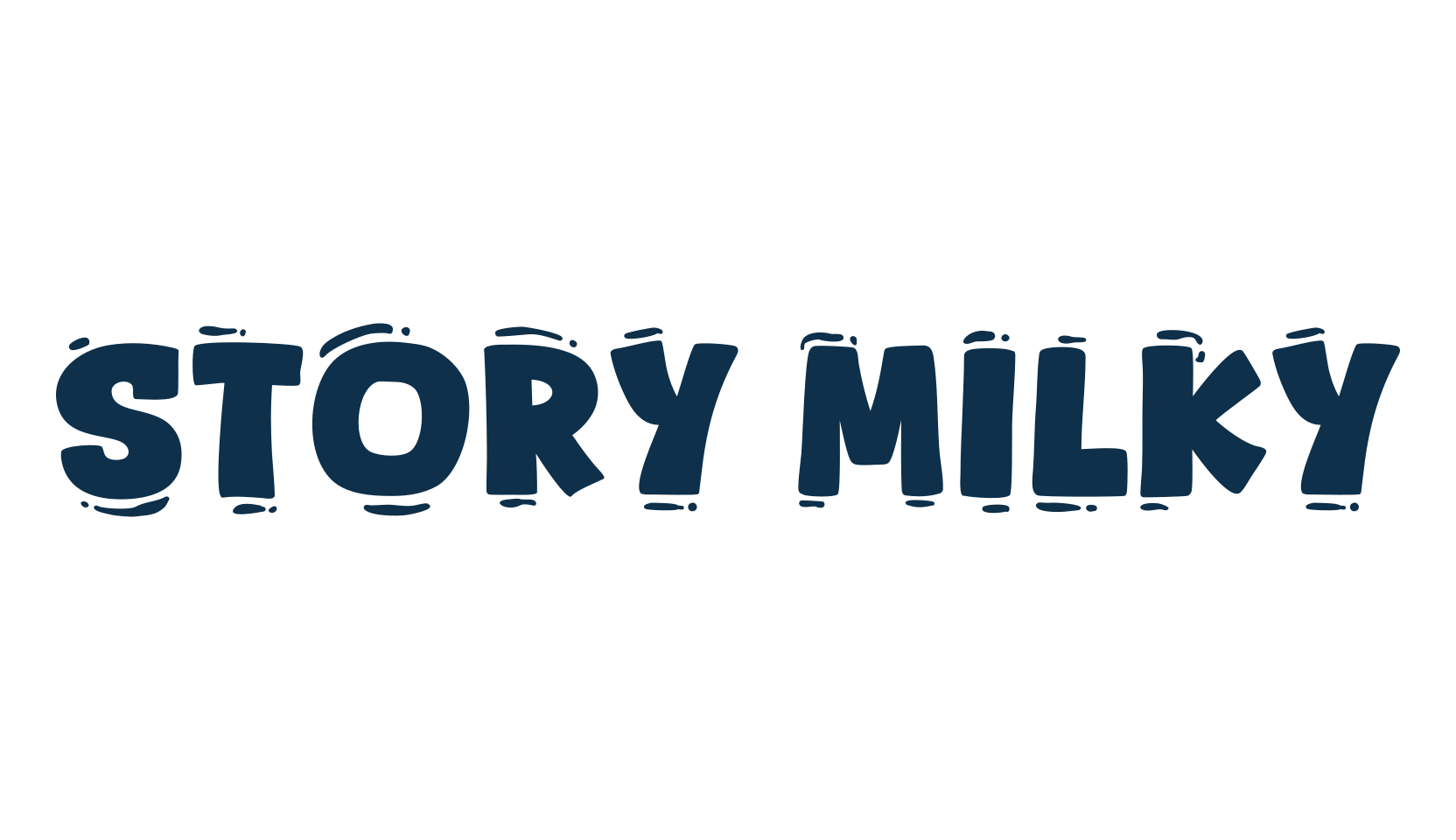 Story Milky, fancy cartoon decorative font preview