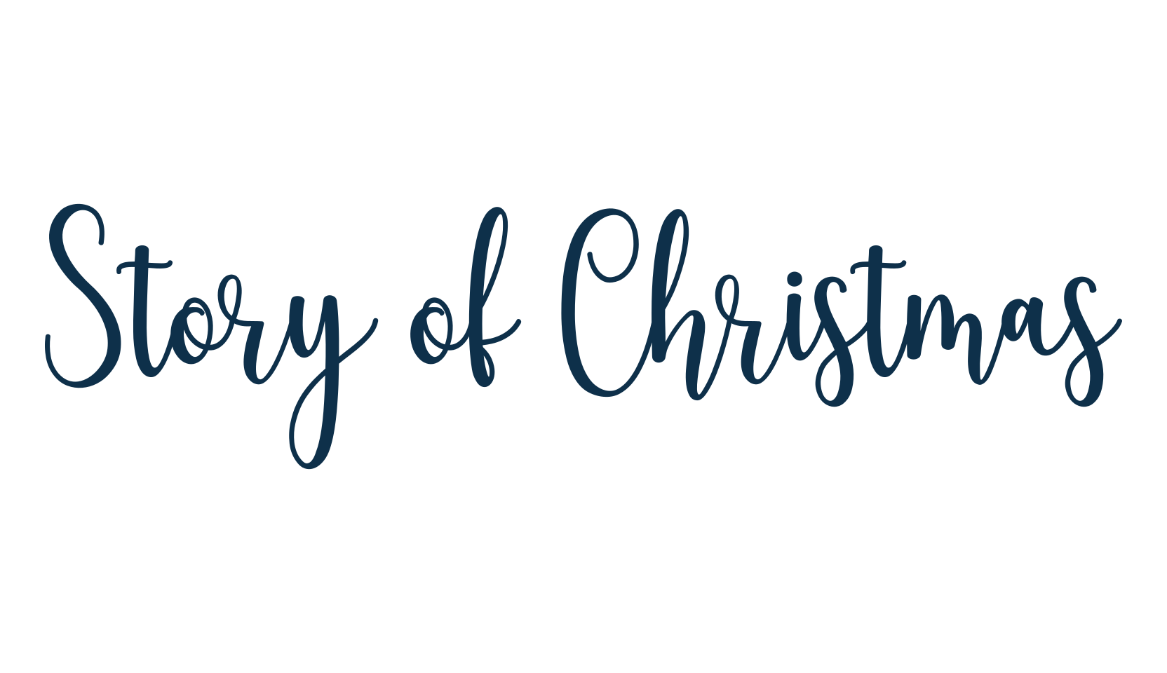 Story of Christmas, calligraphy font preview