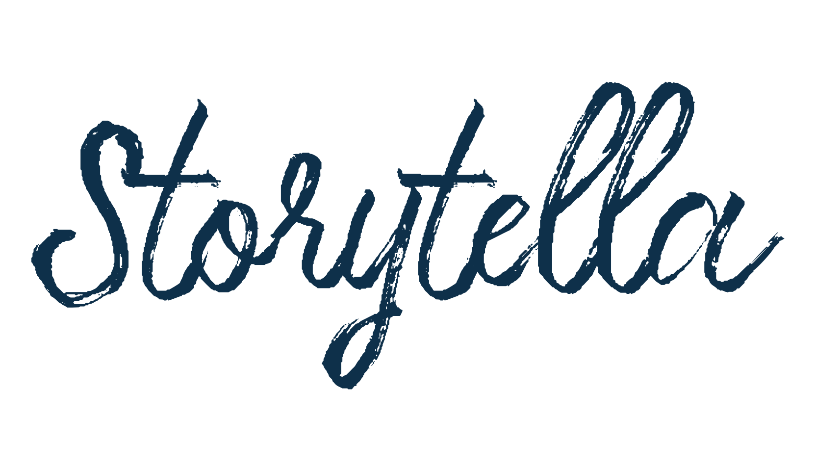 Storytella, script brush fancy decorative calligraphy font preview
