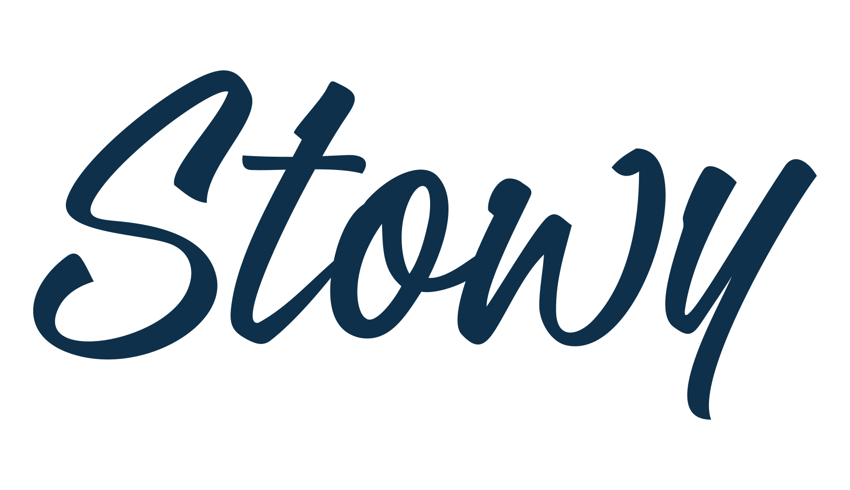 Stowy, handwriting font preview
