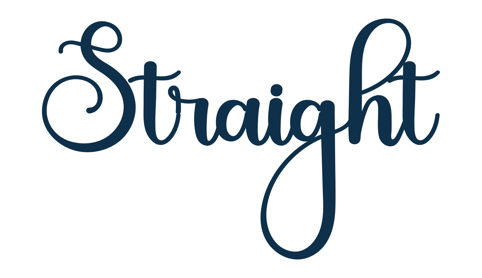 Straight, script handwritten fancy decorative calligraphy font preview