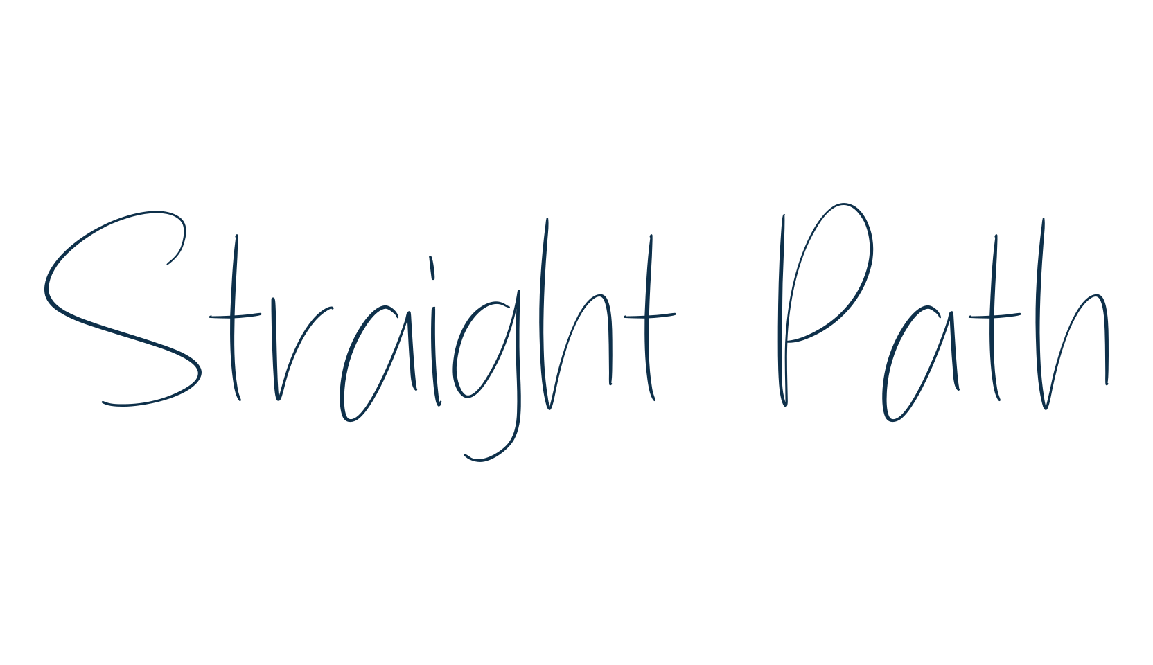 Straight Path, script handwritten fancy decorative calligraphy font preview