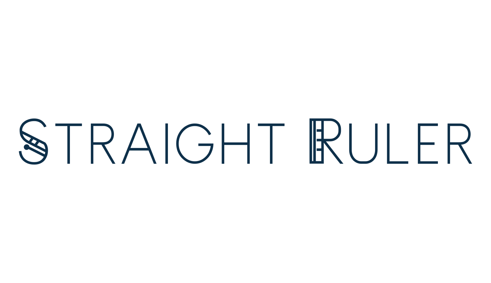 Straight Ruler, decorative font preview
