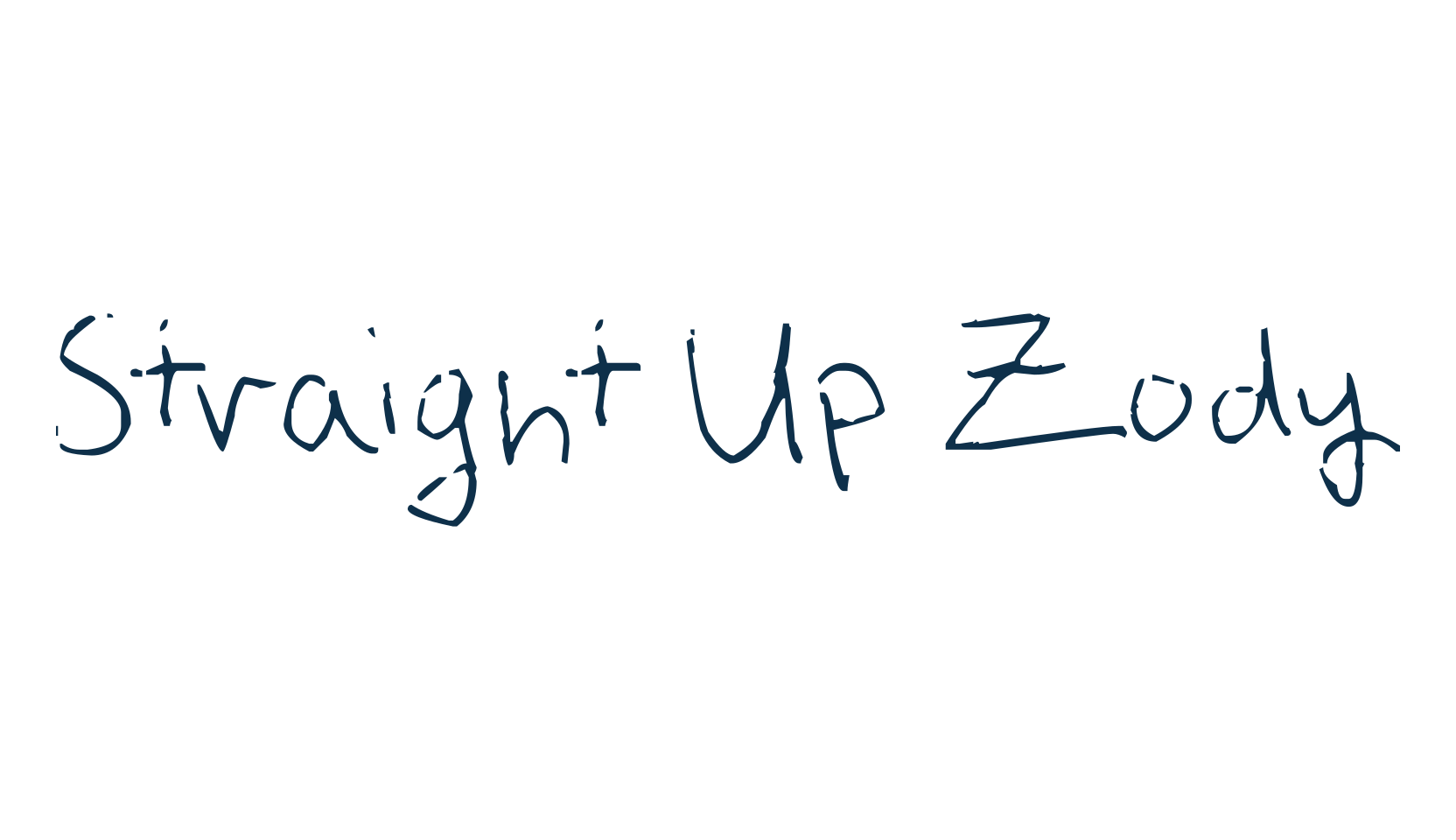 Straight Up Zody, script handwritten fancy decorative calligraphy font preview