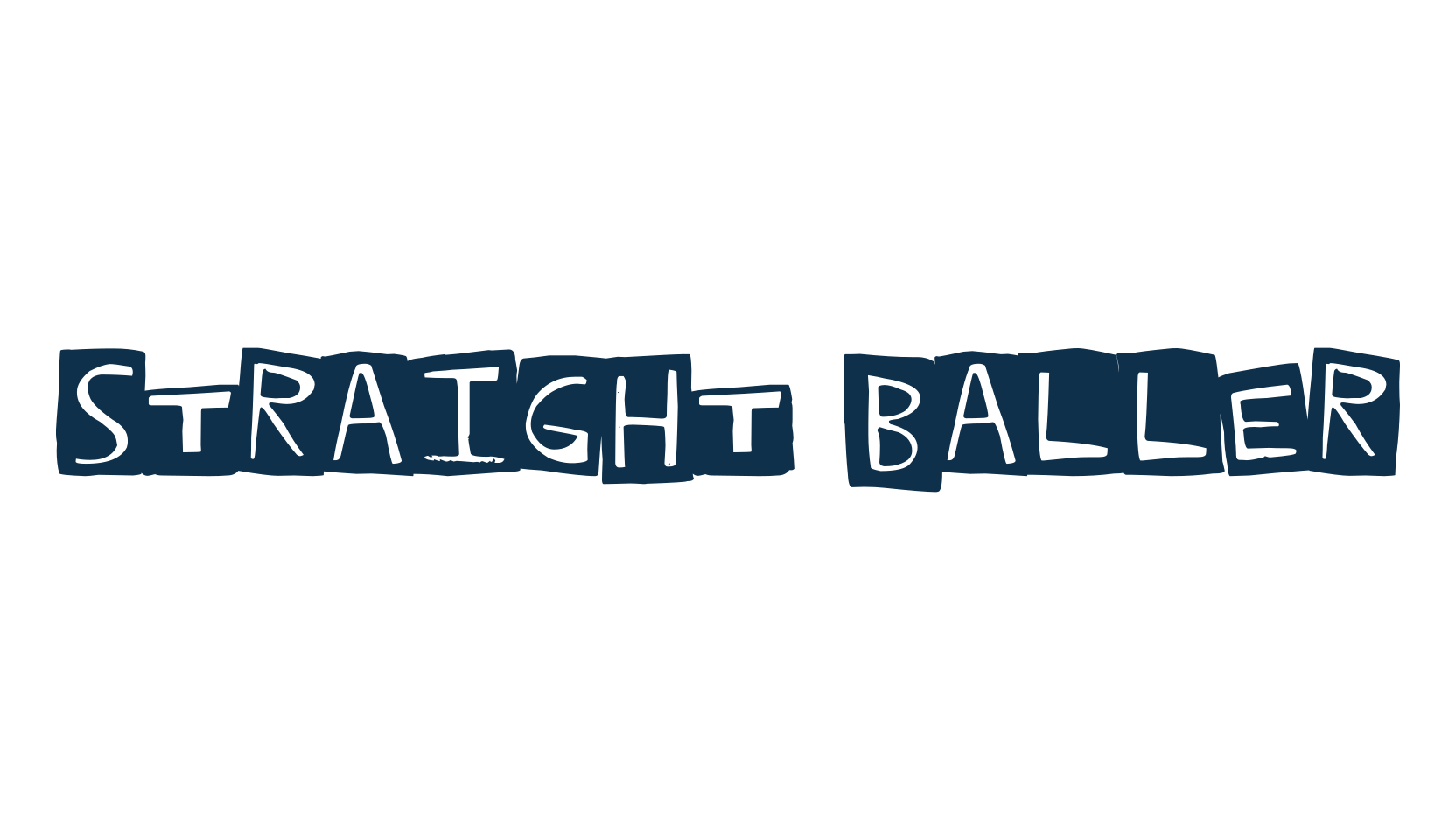 Straight Baller, decorative font preview