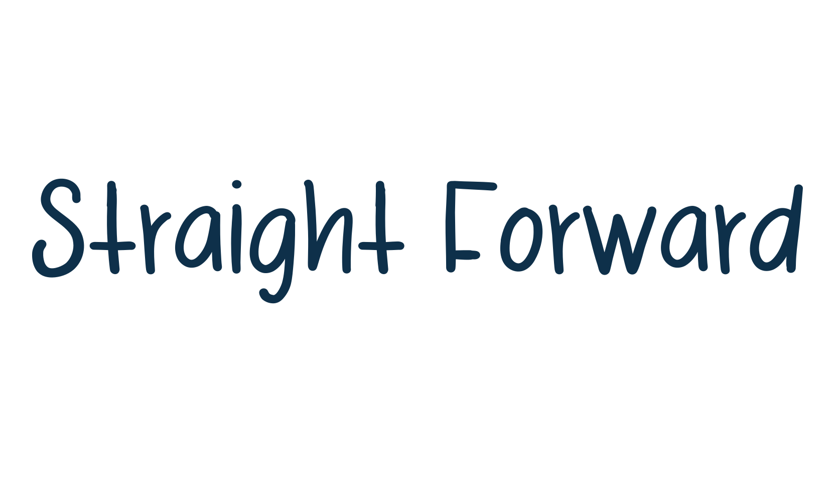 Straight Forward (straightforward-3), script handwritten fancy decorative calligraphy font preview