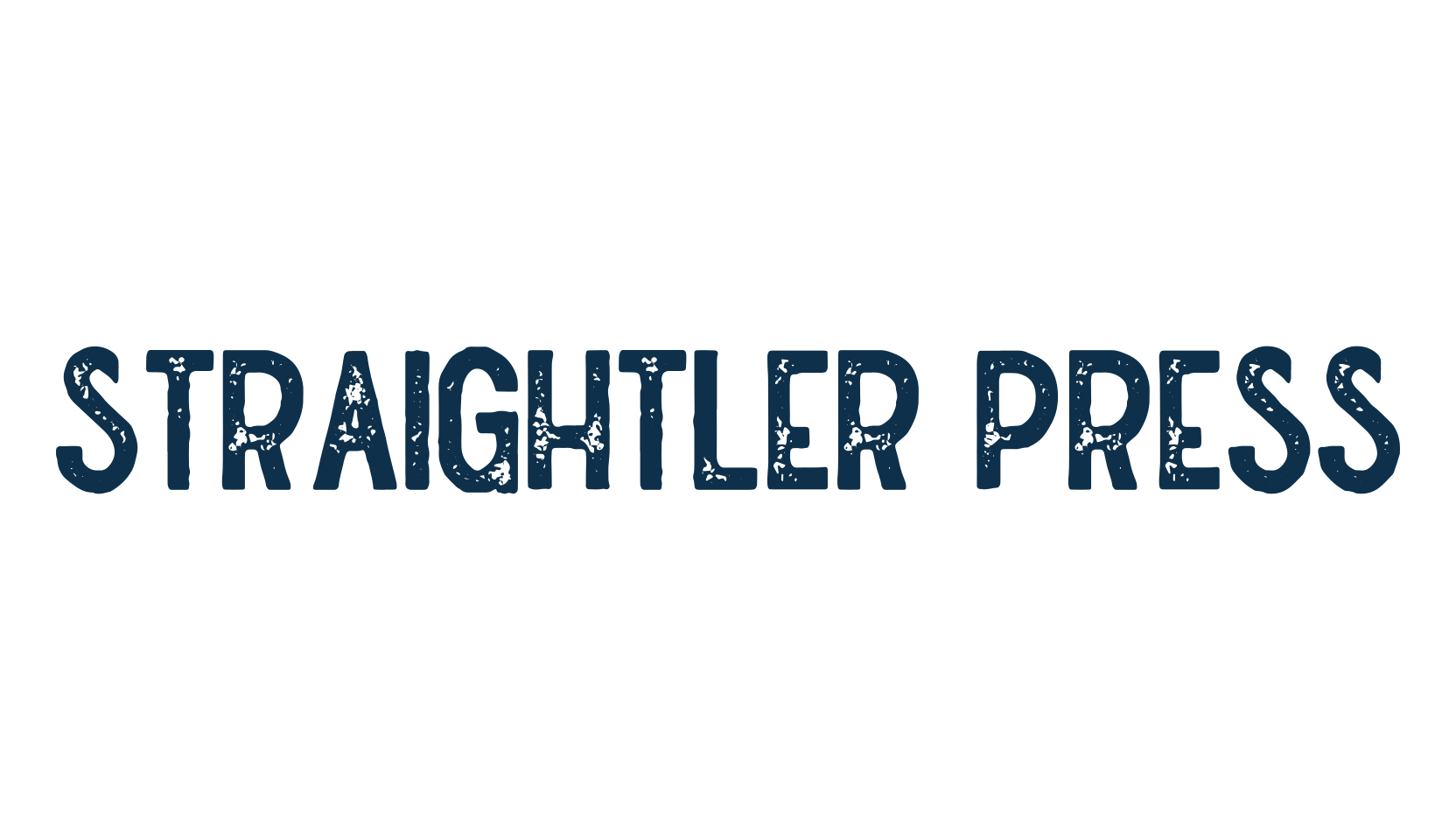 Straightler Press, fancy eroded decorative font preview