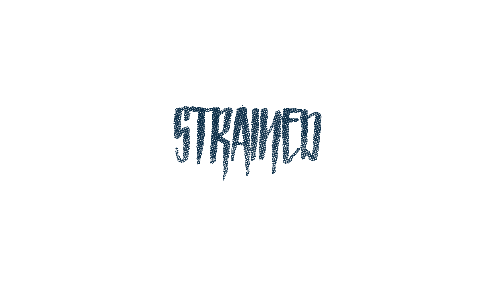 Strained, halloween font preview