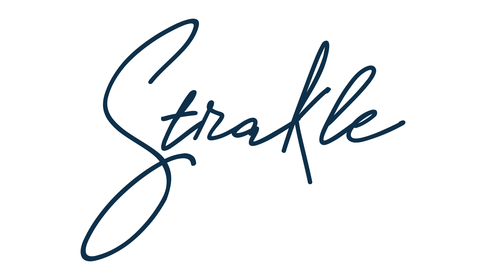 Strakle, handwriting font preview