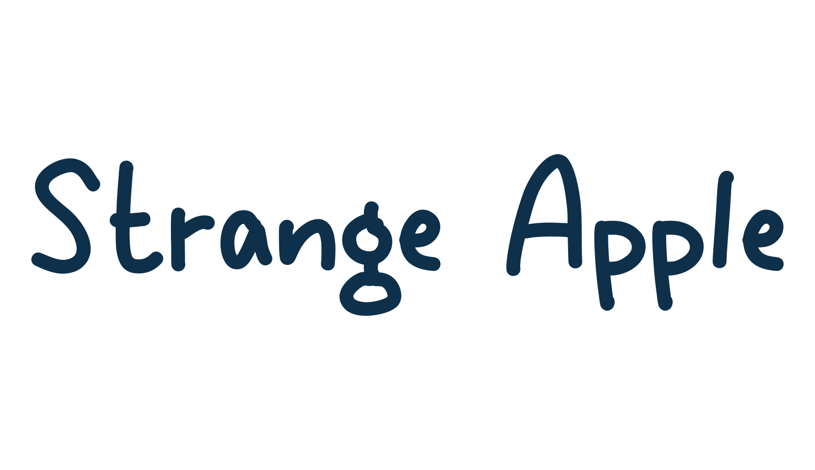 Strange Apple, script handwritten fancy decorative calligraphy font preview