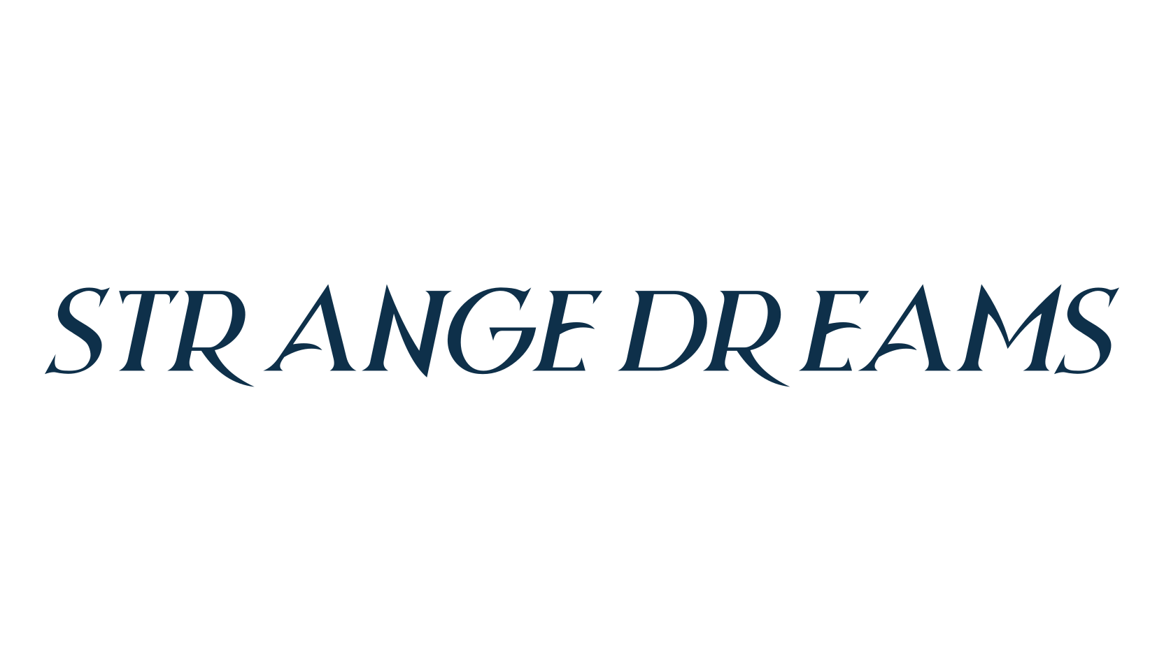 Strange Dreams, modern font preview