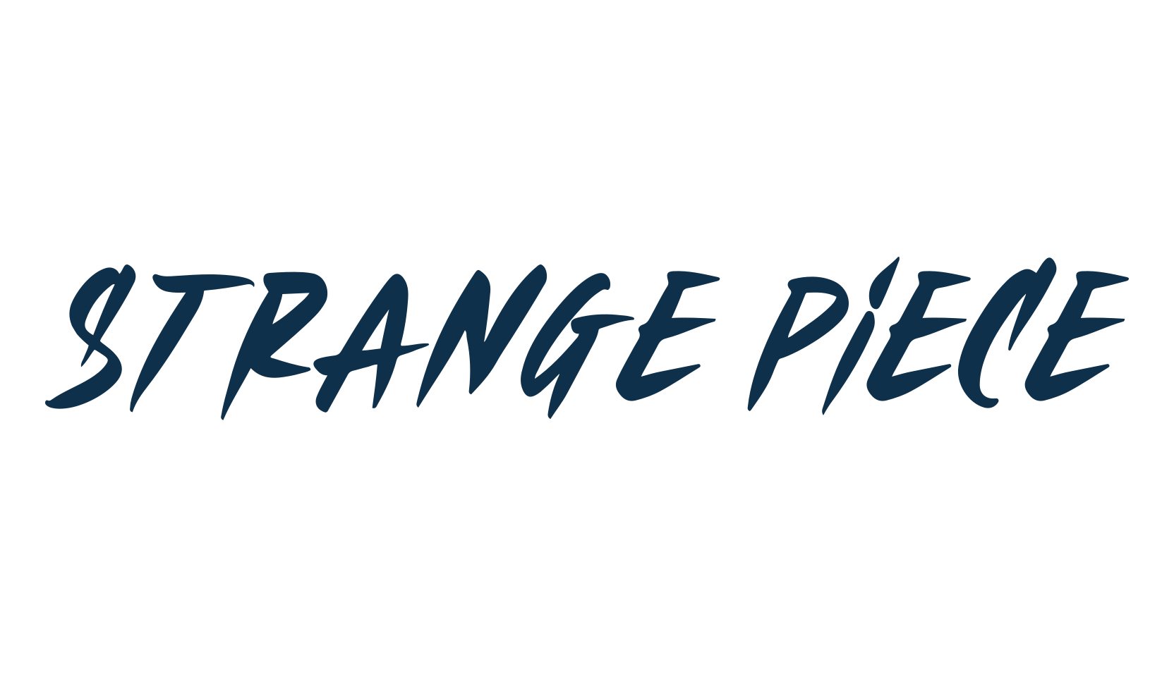 Strange Piece, brush font preview