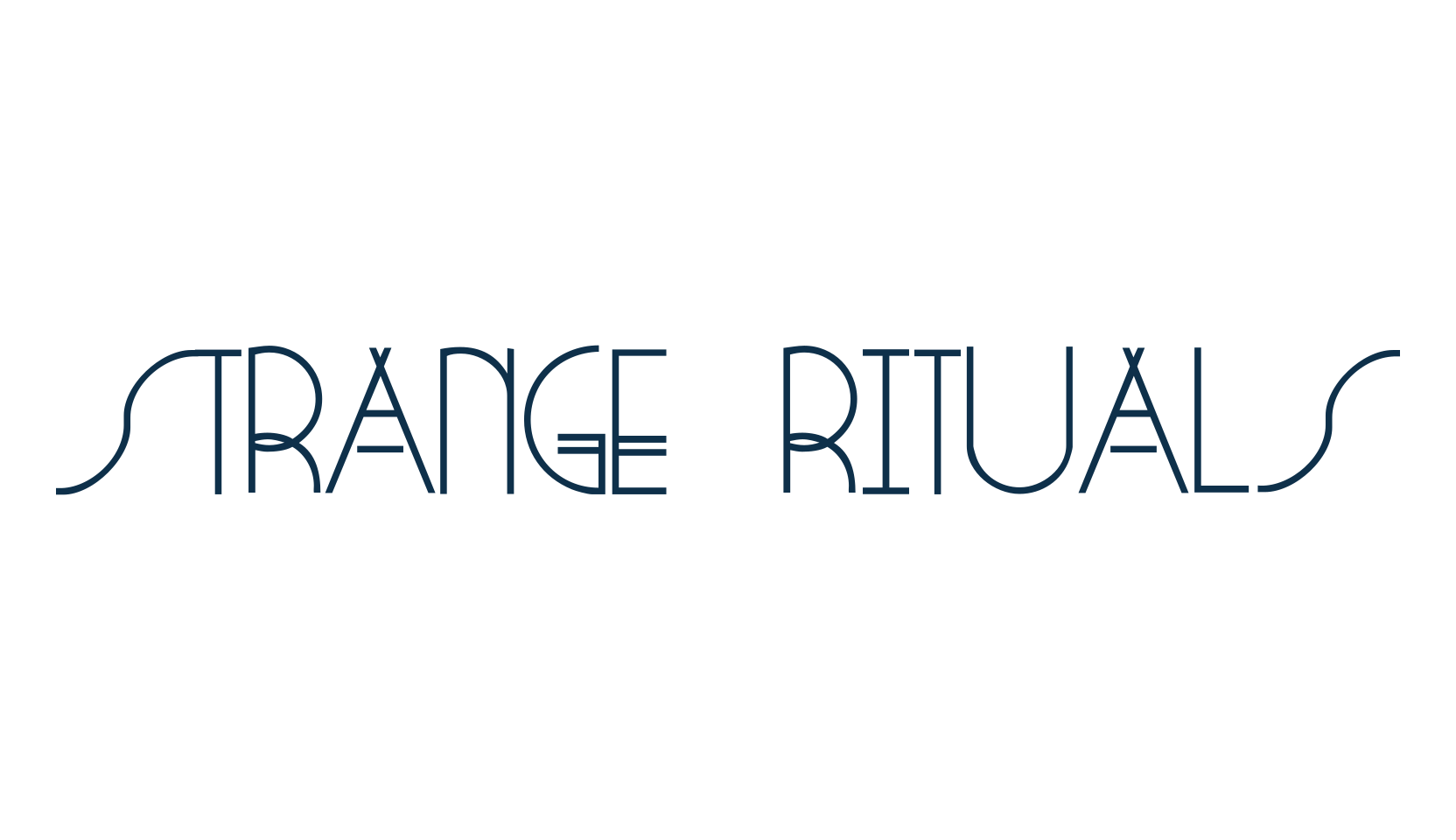 Strange Rituals, fancy retro decorative font preview