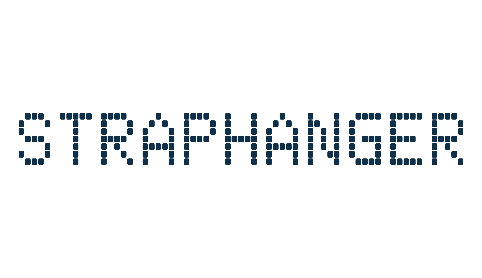 Straphanger, techno lcd sci-fi font preview