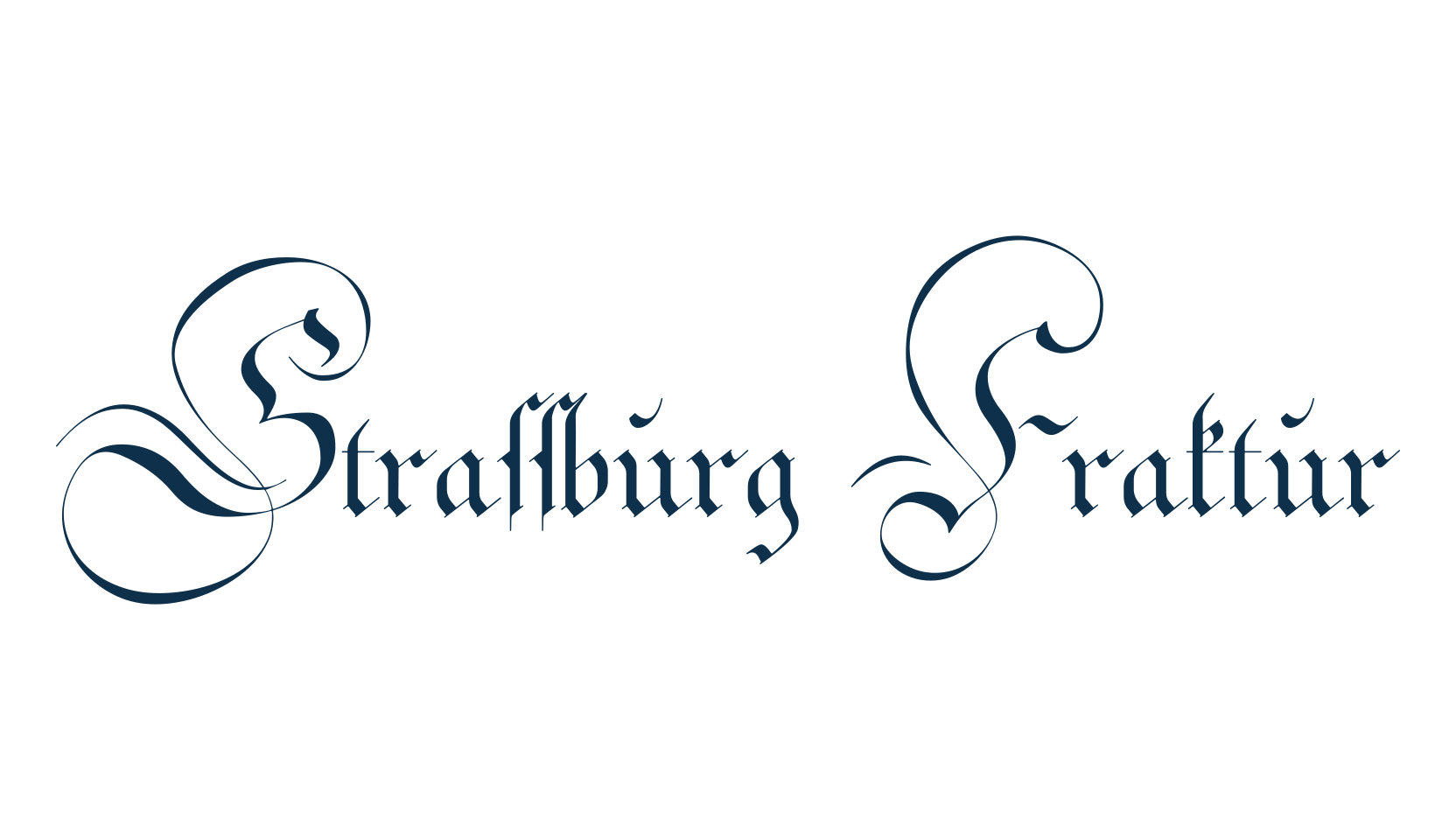 Strassburg Fraktur, gothic medieval font preview