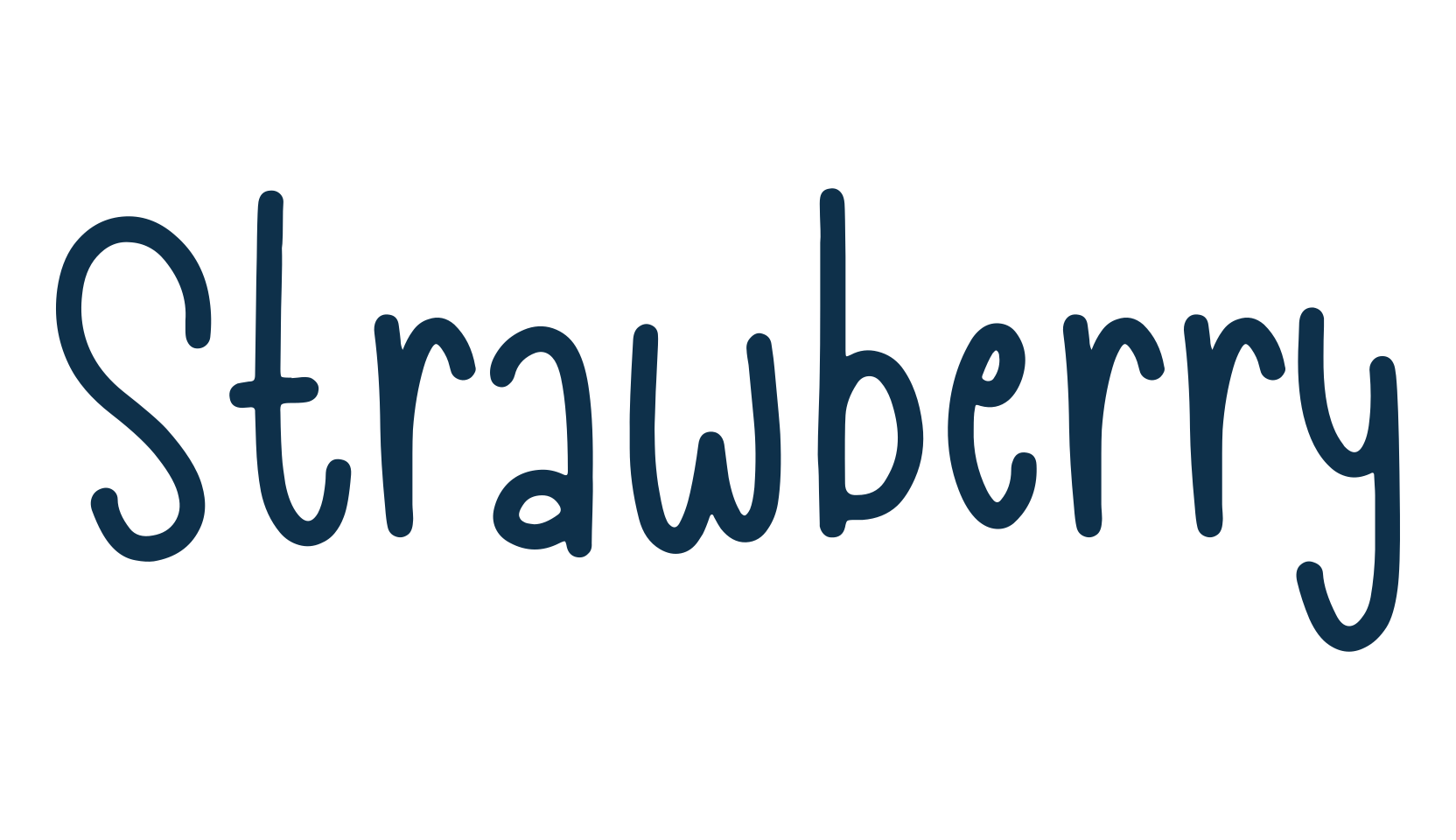 Strawberry (strawberry-4), script handwritten fancy decorative calligraphy font preview