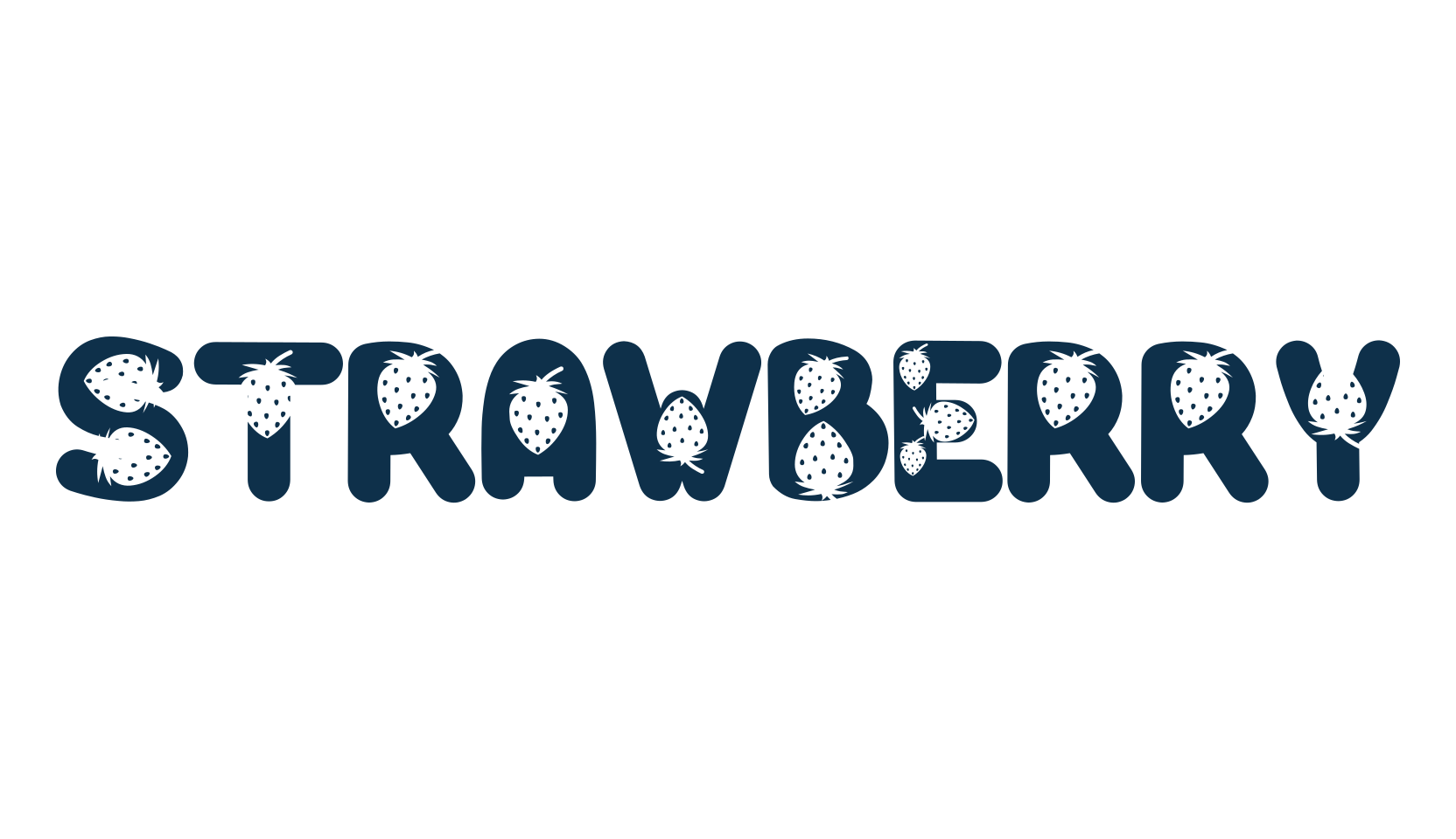 Strawberry (strawberry-5), decorative font preview