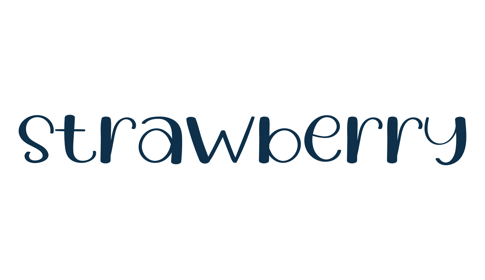 Strawberry (strawberry-7), various font preview