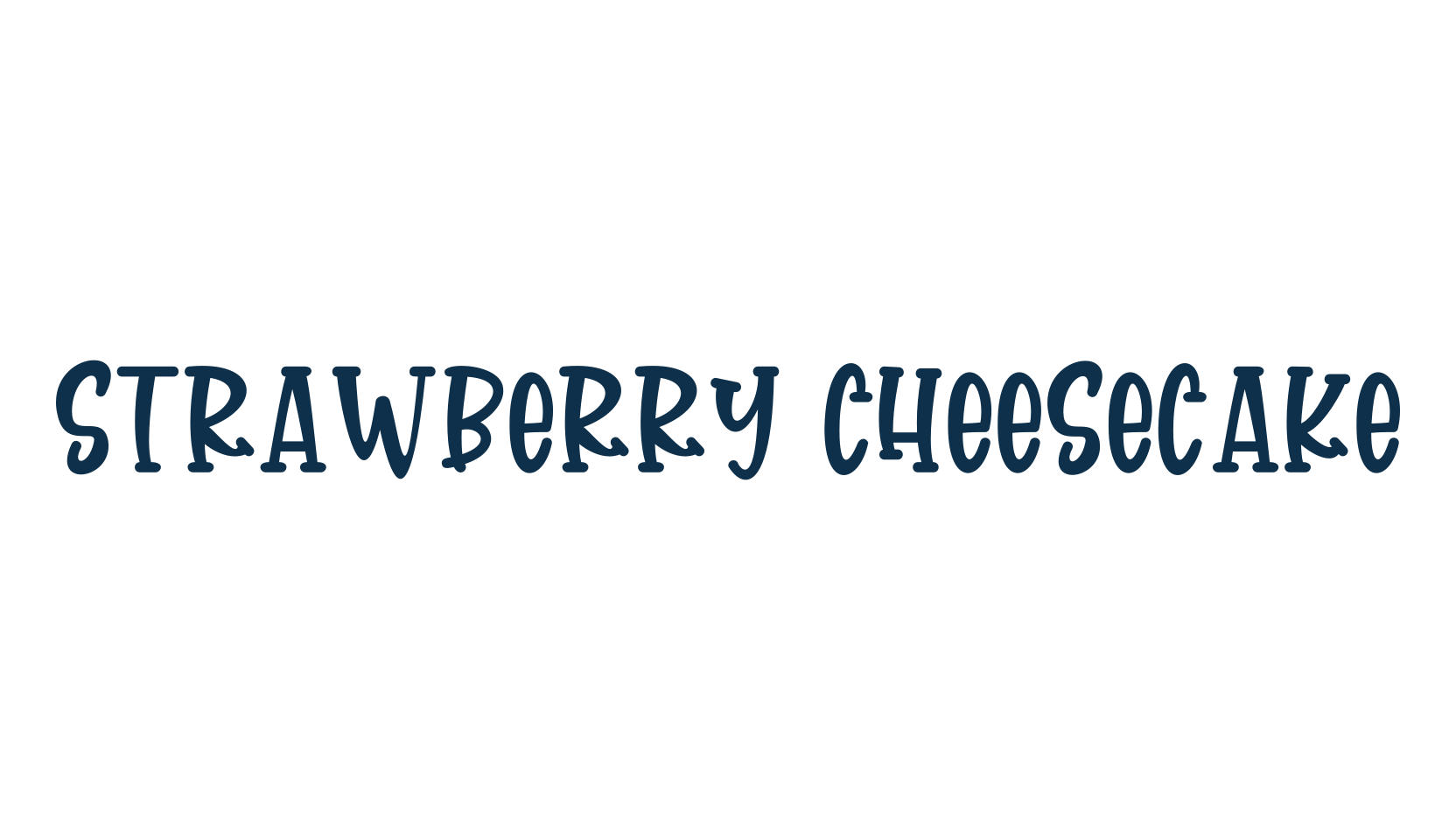Strawberry Cheesecake (strawberry-cheesecake), display market font preview