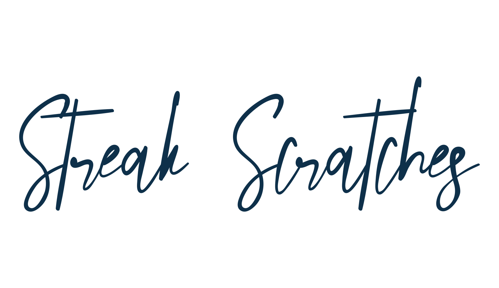 Streak Scratches, script handwritten fancy decorative calligraphy font preview