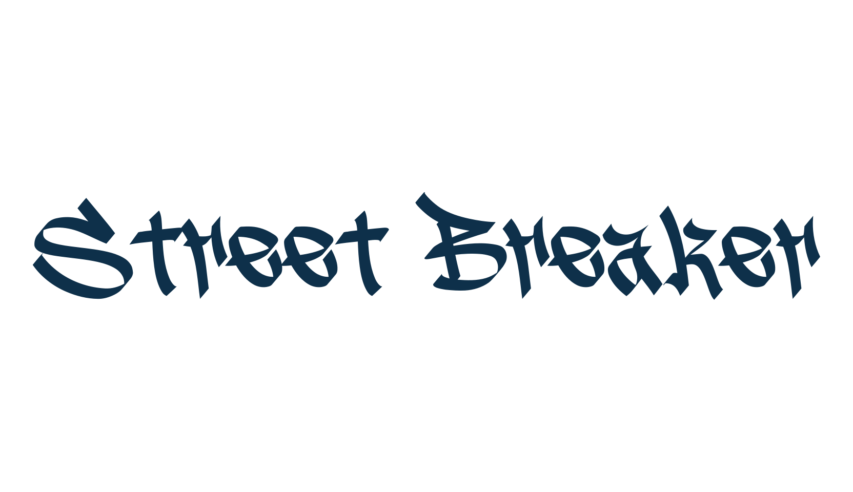 Street Breaker, graffiti font preview