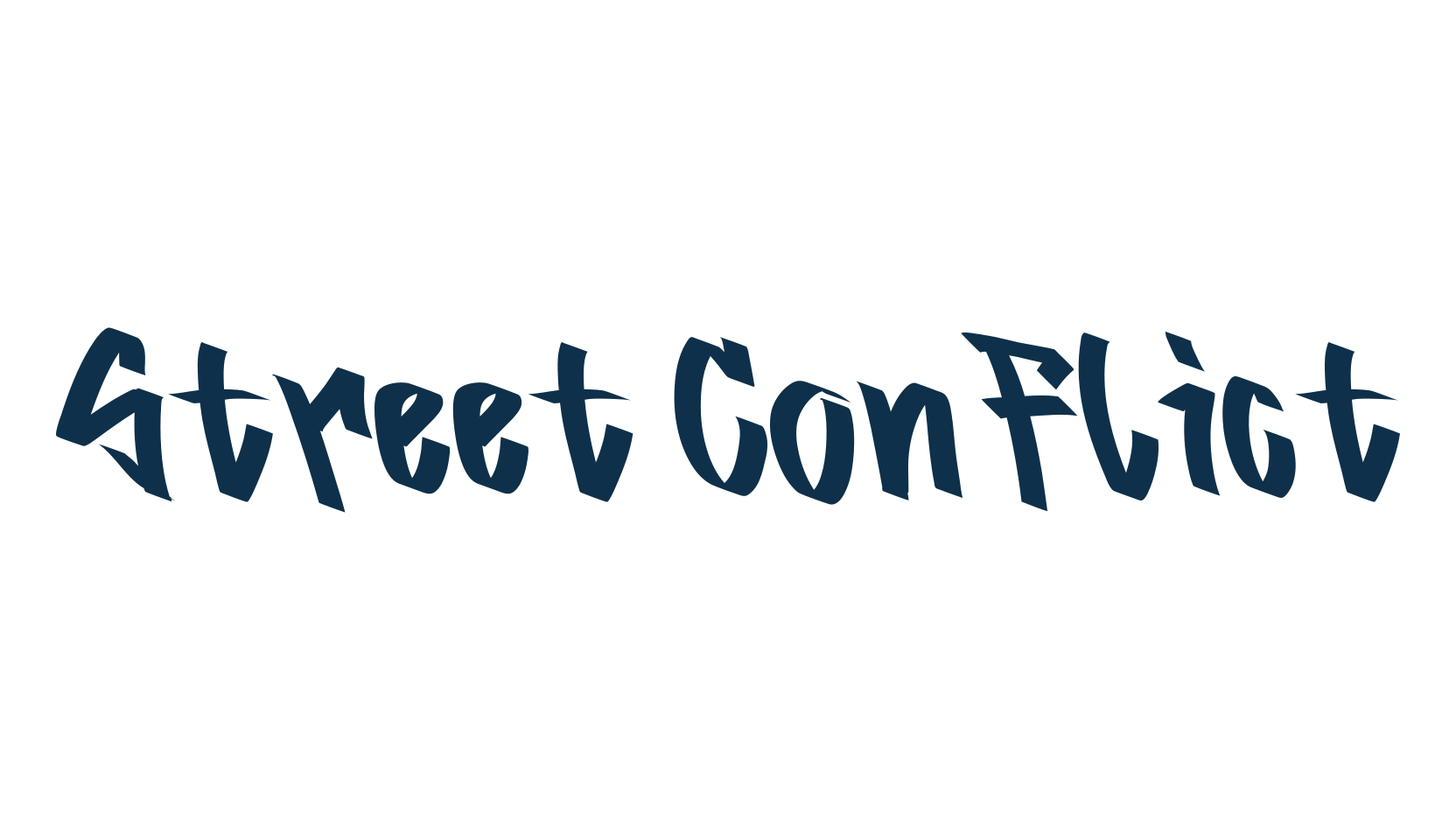 Street Conflict, graffiti font preview
