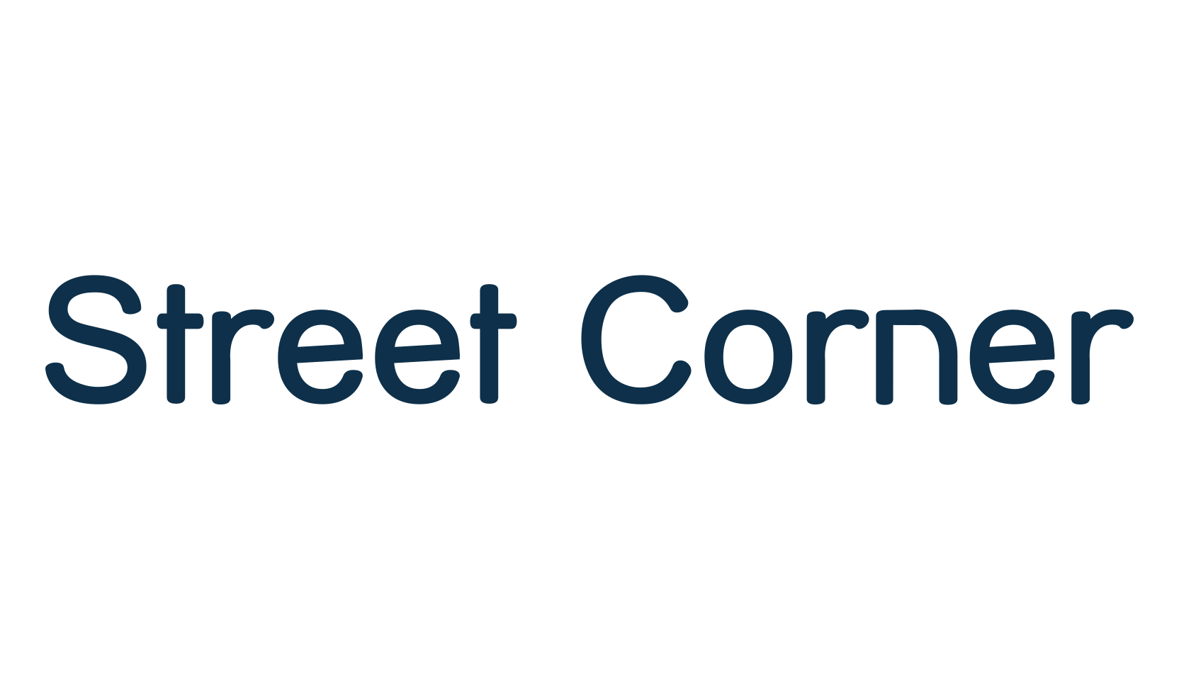 Street Corner, basic sans serif font preview
