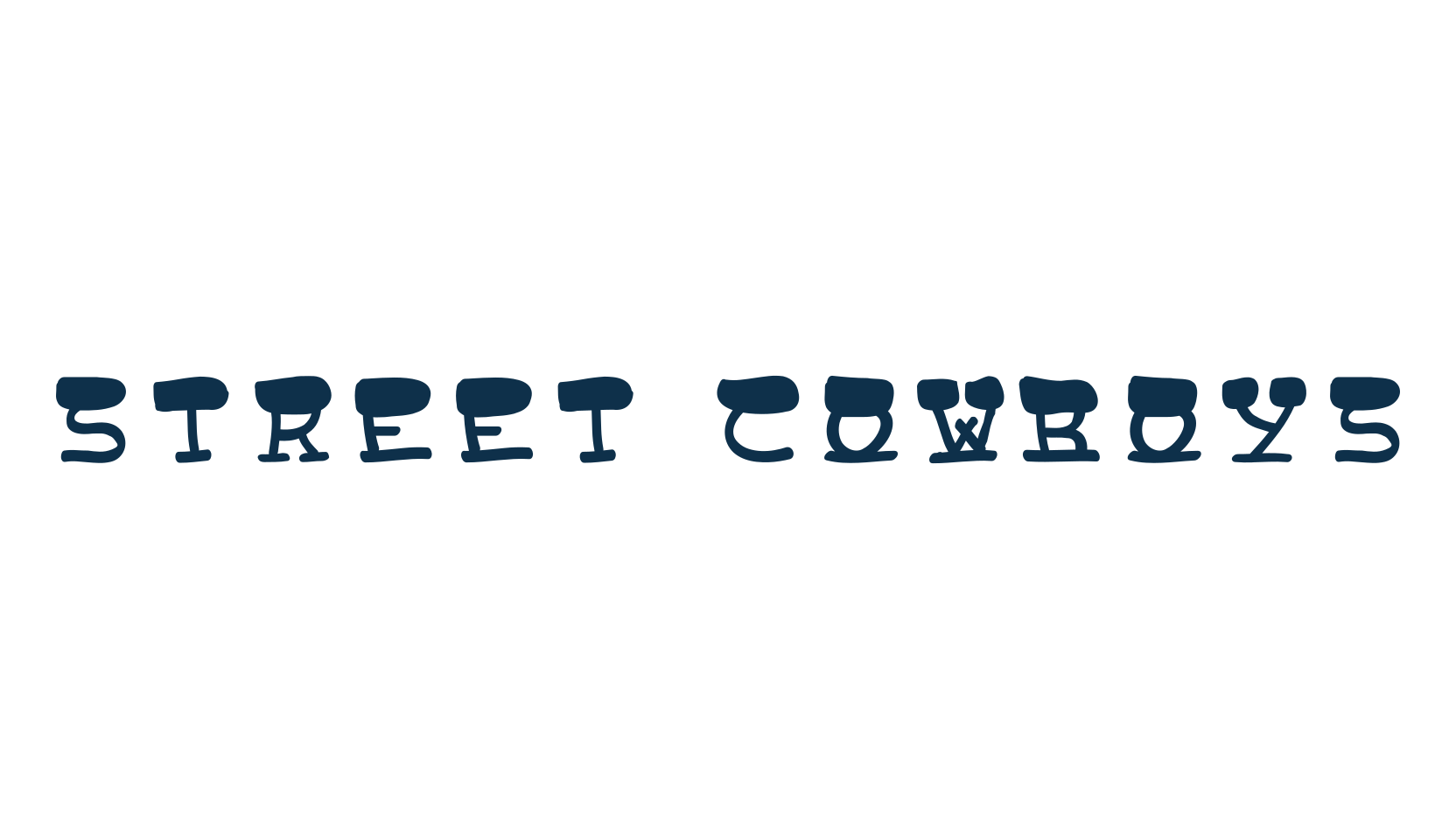 Street Cowboys, fancy western decorative font preview