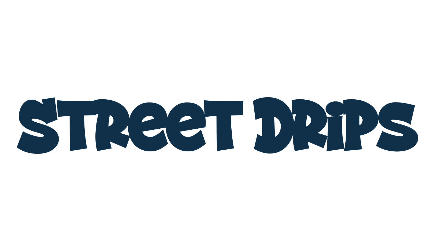 Street Drips, cartoon font preview