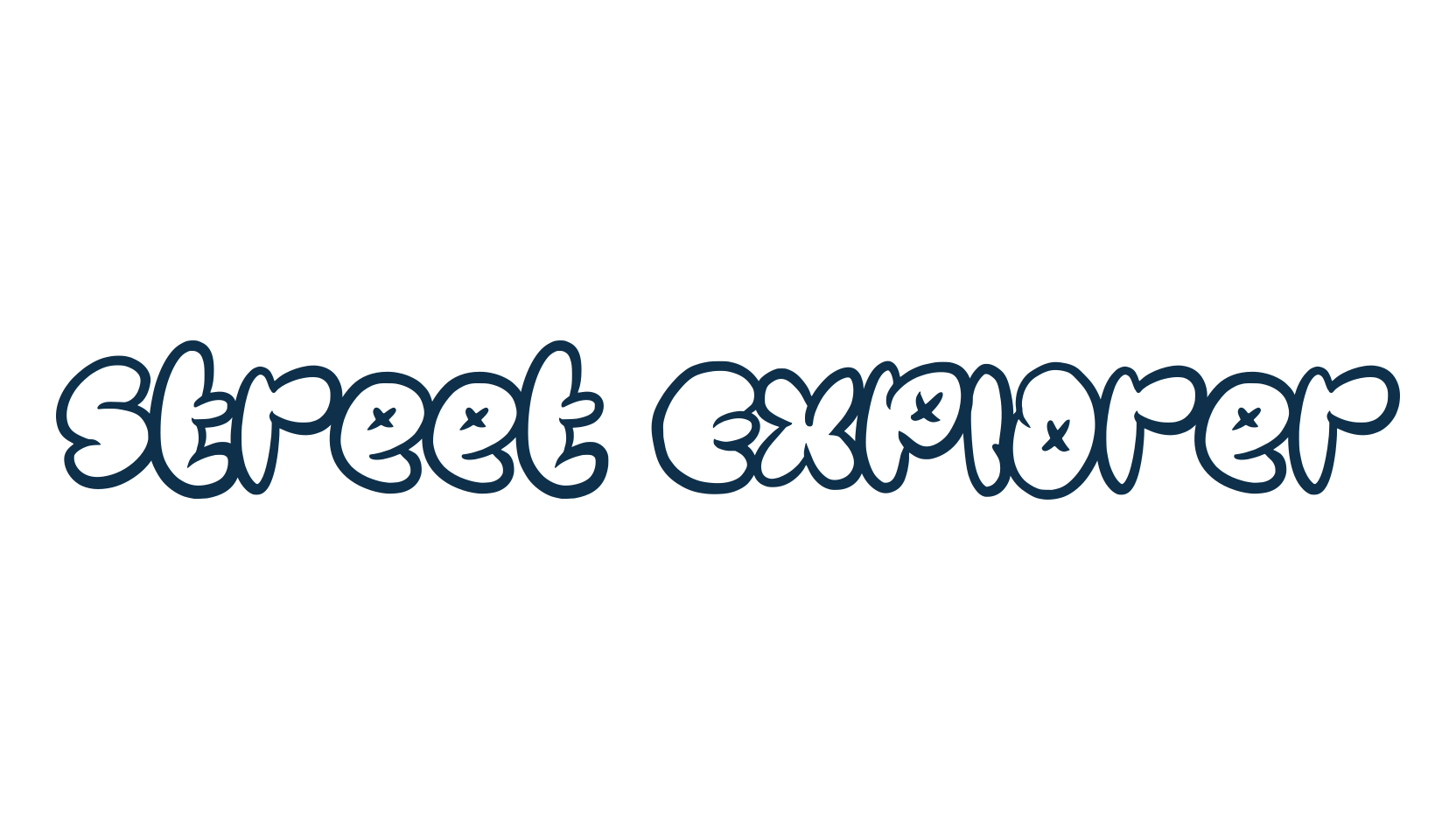 Street Explorer, graffiti font preview