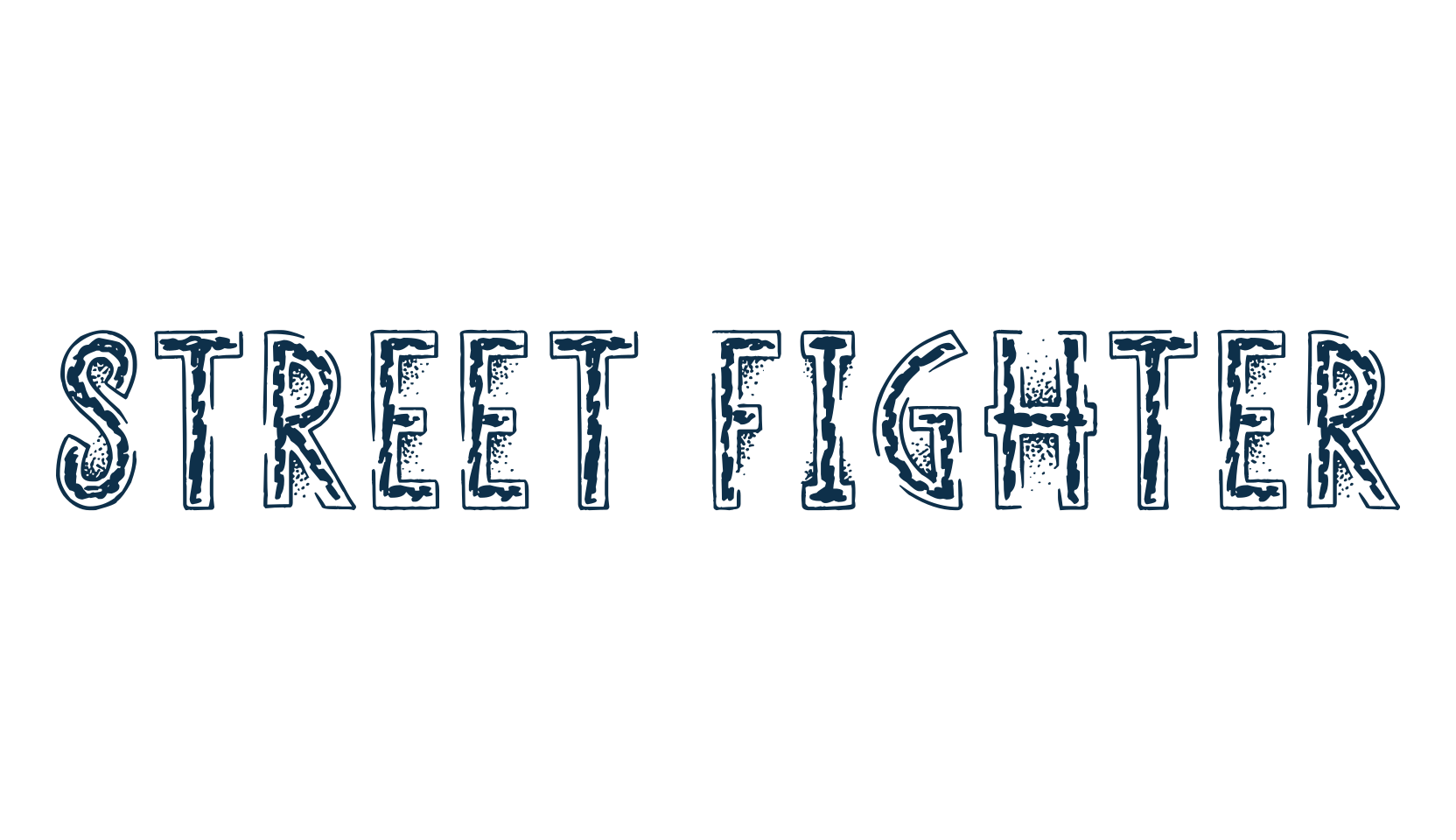 Street Fighter, decorative font preview