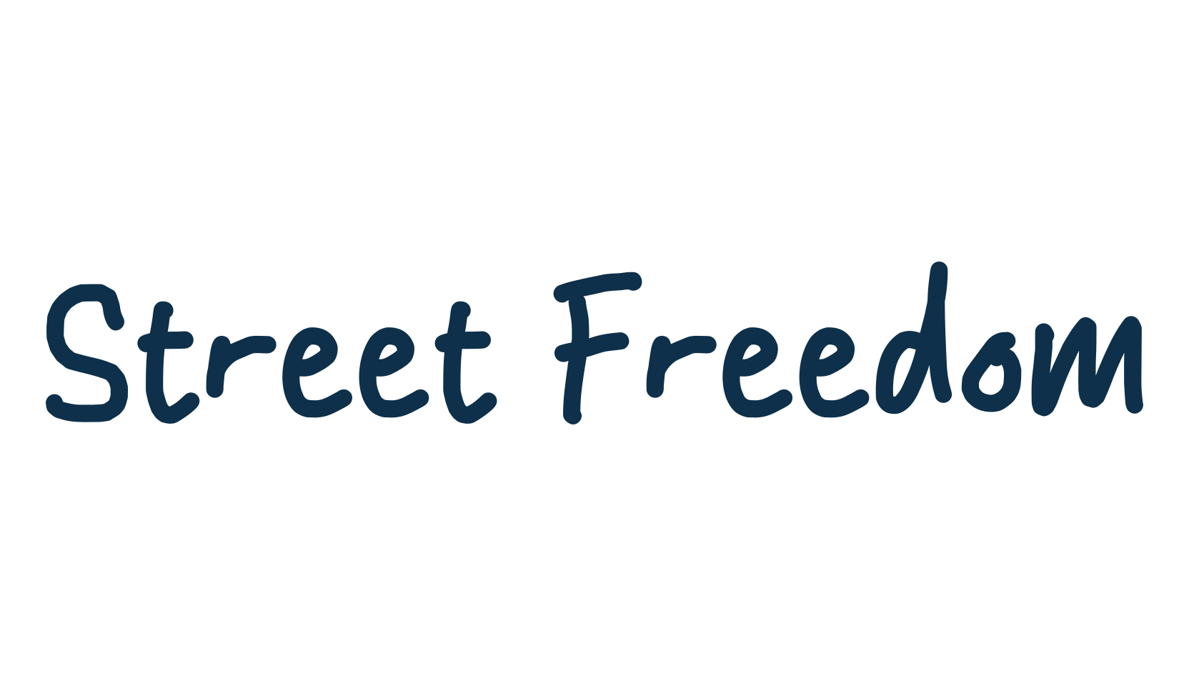 Street Freedom, handwriting font preview