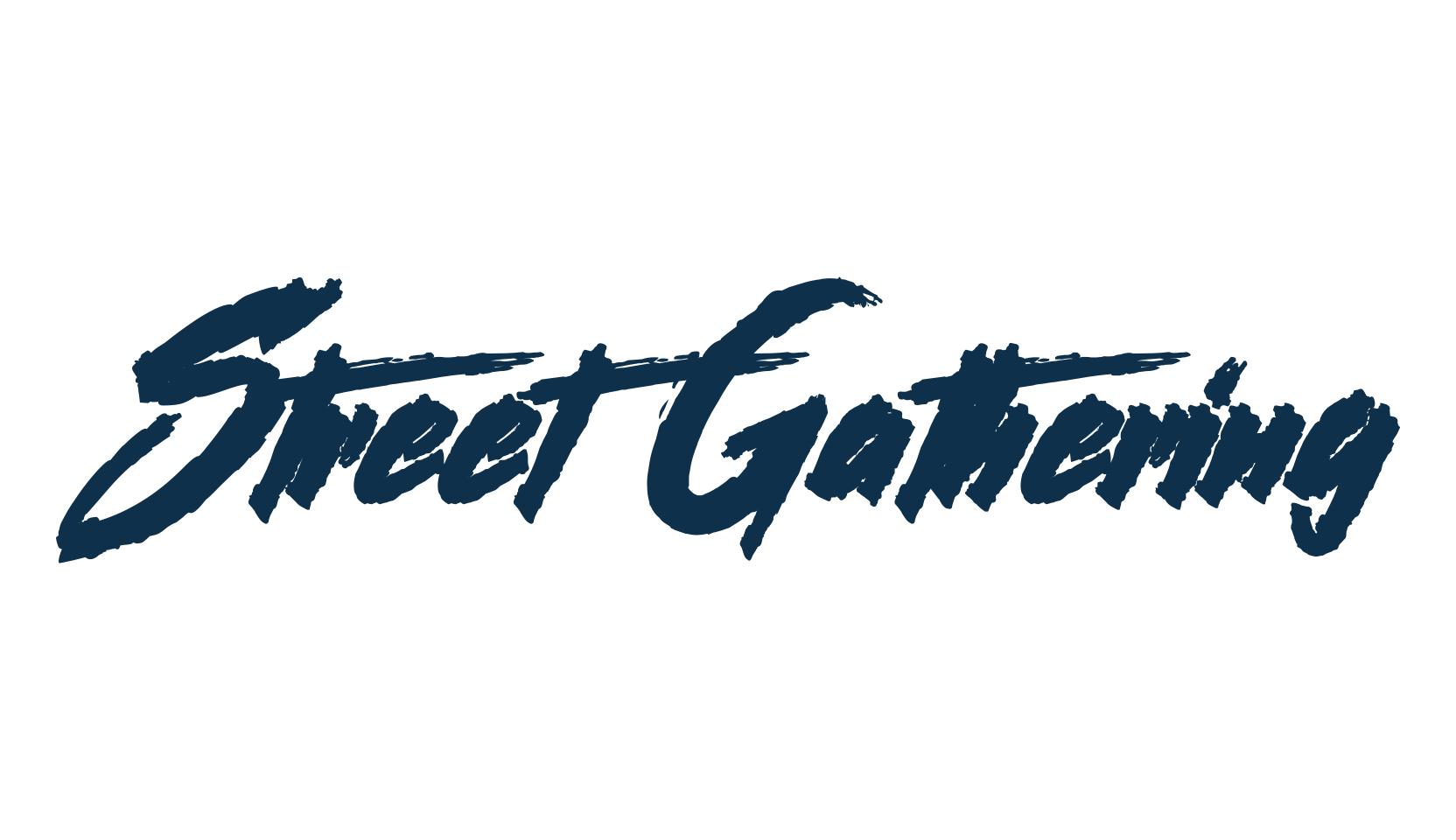 Street Gathering, brush font preview